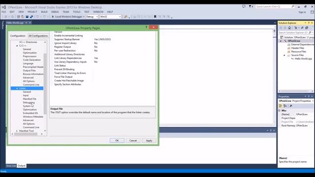 How to get OpenGL working in Visual Studios 2013 смотреть онлайн