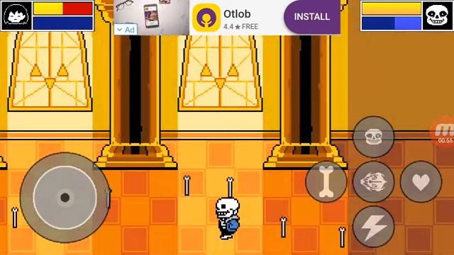 SANS VS FRISK (UNDERTALE FAN-GAME+SPOILERS)