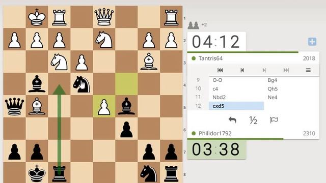 Гамбит Энглунда (Englund Gambit) 1.d4 e5 2. de f6!? смотреть онлайн