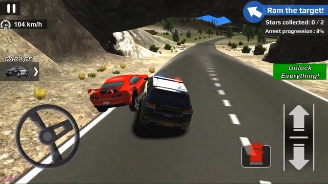 Offroad Cop Car Driver Simulator Games - 4x4 Police SUV in Big City - Android Gameplay смотреть онлайн