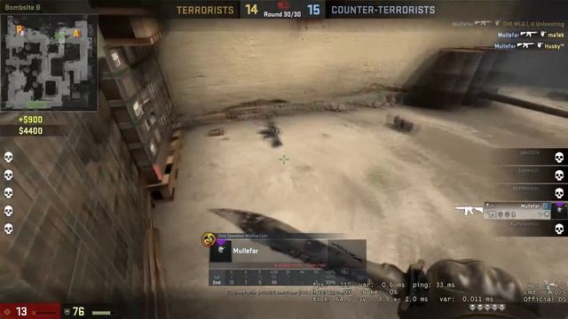 Ace - clutch for the win. 16-14 (Mullefar) смотреть онлайн