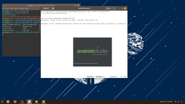 Linux: Desktop Entry for Android Studio смотреть онлайн