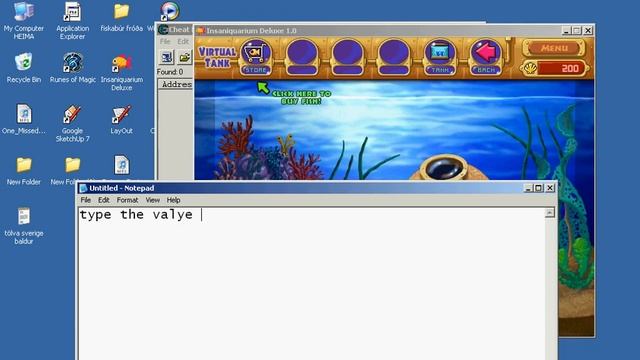 How to cheat shells on Insaniquarium Deluxe (cheat engine) смотреть онлайн