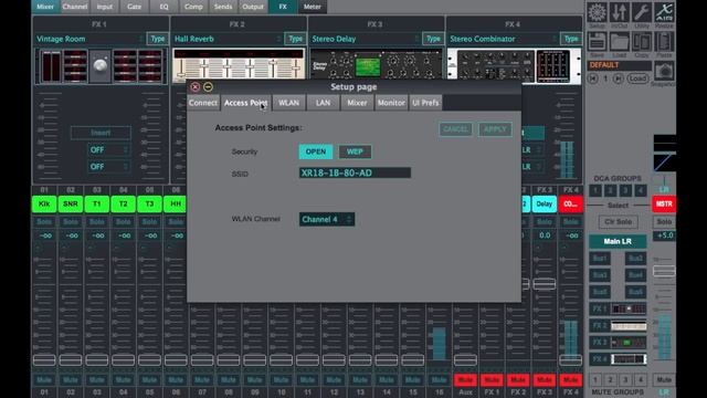 WiFi Part 4 - MIDAS MR18 + BEHRINGER X-AIR XR18 XR16 XR 12 X18