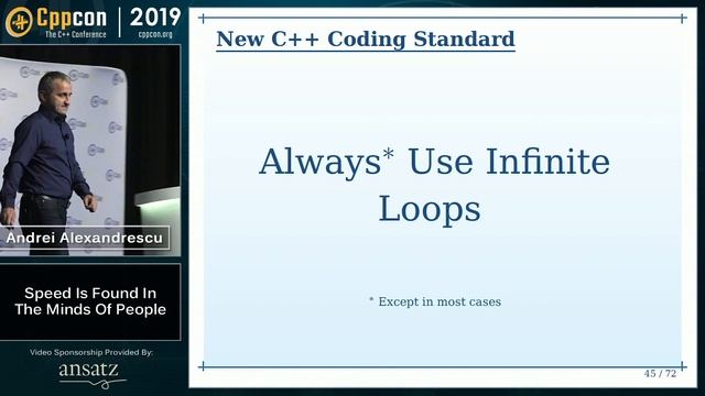 Sorting Algorithms: Speed Is Found In The Minds of People - Andrei Alexandrescu - CppCon 2019 смотреть онлайн