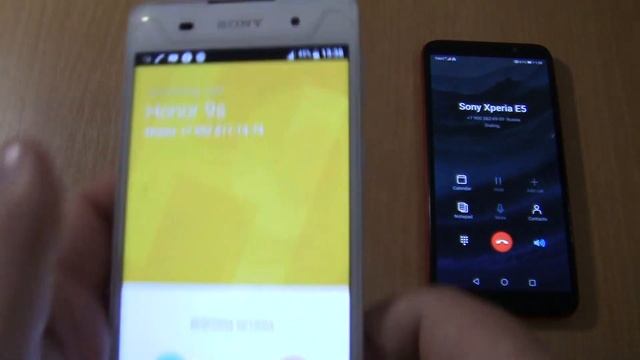 Incoming call & Outgoing call at the Same Time Honor 9s+Sony Xperia E5 смотреть онлайн