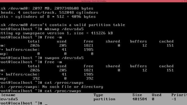 swap partition configuration in rhel5 linux смотреть онлайн