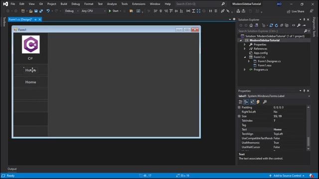 Modern Application Sidebar in C# (Tutorial by C#) смотреть онлайн