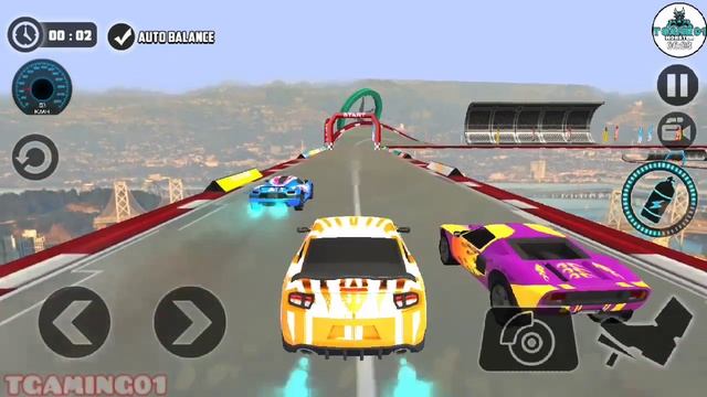 New Update 🚘 Impossible Stunt Car Trucks 3D | 🔥 Yellow or Red Car, Android Gameplay, Multiplayer #3 смотреть онлайн