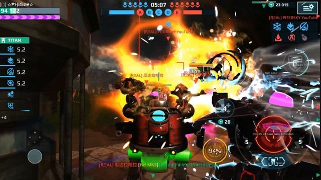 War Robots [ Android mix squad vs REAL | WAR ROBOTS CLAN BATTLES | Springfield | 11/7 ] смотреть онлайн