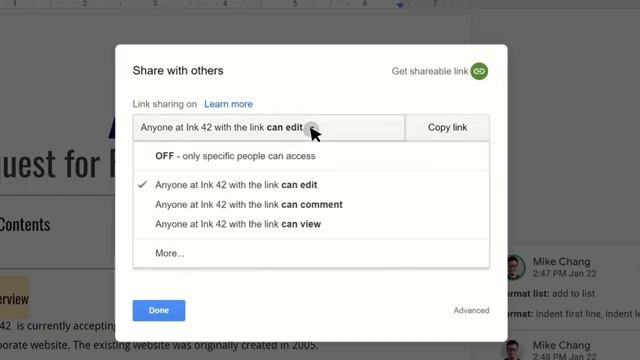 Edit permissions in Google Docs смотреть онлайн