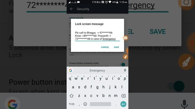 Lock Screen Message in Android смотреть онлайн
