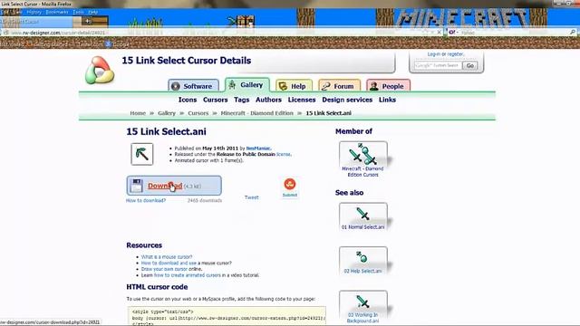 How To Get Custom Minecraft Cursors смотреть онлайн