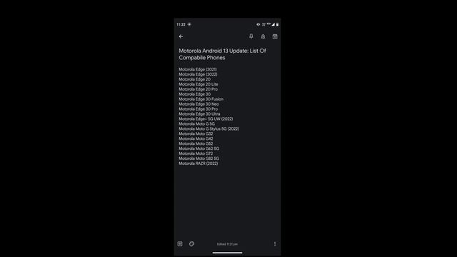 Moto Android 13 new devices list released. Android 13 release date смотреть онлайн