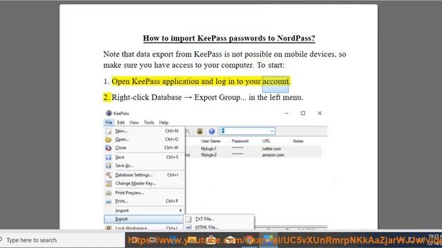 Import KeePass passwords to NordPass смотреть онлайн