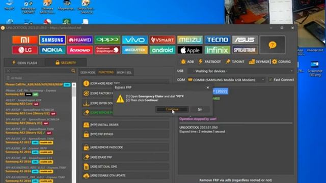 SAMSUNG A13 (A135F) VER.11.12.13. FRP BYPASS BY UNLOCKTOOL/ смотреть онлайн