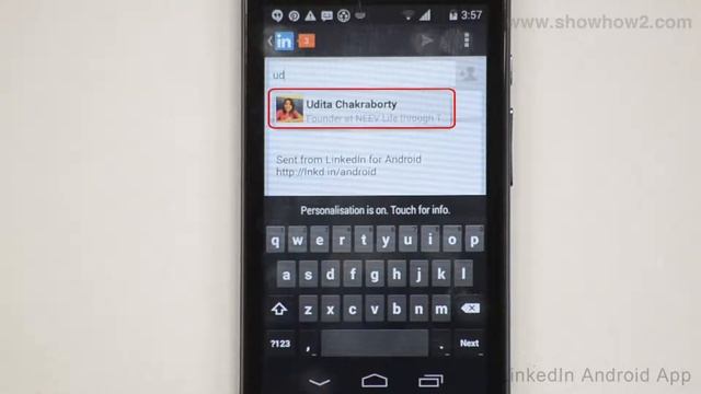 LinkedIn Android App - How To Send A Message To A Contact смотреть онлайн
