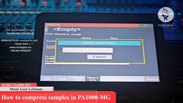 How to compress samples in PA1000 MG смотреть онлайн