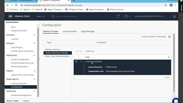 102 vCenter and Active Directory integration using Integrated Windows Authentication (IWA) смотреть онлайн