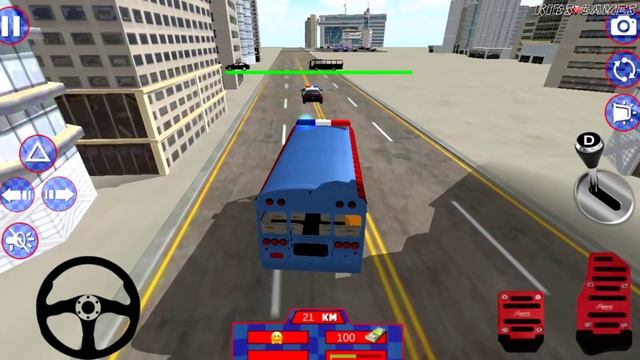 Police City Coach Bus Simulator 2019 - Android GamePlay смотреть онлайн