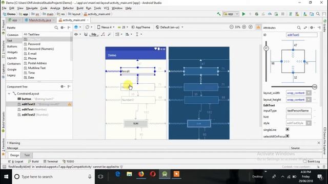 Sum Of Two Numbers In Android Studio || Application || Android Studio смотреть онлайн