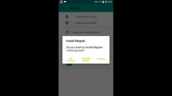 Install magisk on android successfully