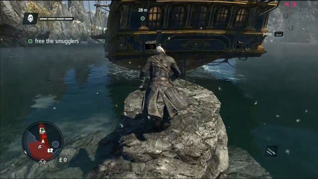 Assassin's Creed Rogue, fps test of GPU R7 250 1gb ddr5 смотреть онлайн