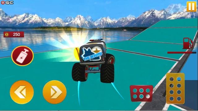 Monster Truck Stunt Racing 3D Game / Impossible Race Driver / Android GamePlay #2 смотреть онлайн