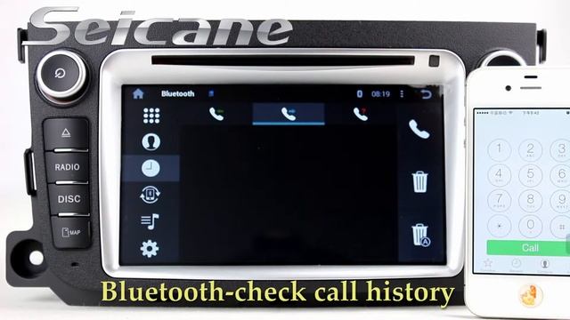 Seicane-Quad-core 16G 2011 2012 2013 Mercedes Benz Smart Android 5.1 head unit radio GPS system смотреть онлайн