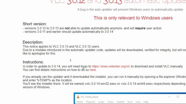 VLC 3.0.12 and 3.0.13 automatic updater issue Explained Tamil! смотреть онлайн