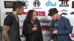 Corey Taylor + Ronnie James Dio backstage at Golden Gods