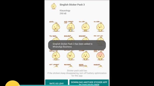 How to use Singlish Sticker Pack for WhatsApp (Android) смотреть онлайн