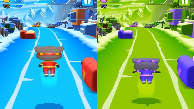 Talking Tom Hero Dash - 2х Tom, Ginger - Gameplay, Android - Lilu смотреть онлайн