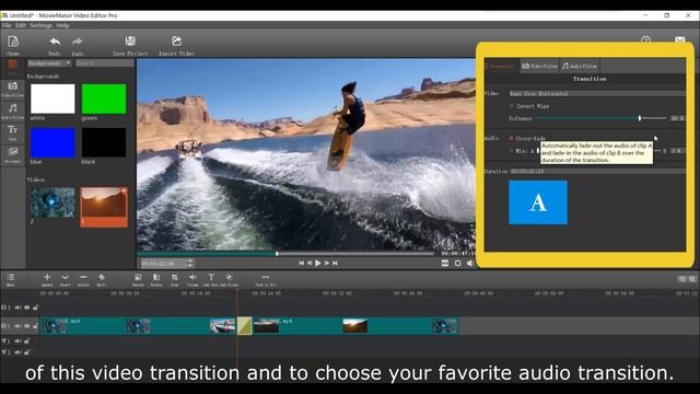 Video transition effects between Video Clips - Moviemator video editor Mac & PC смотреть онлайн