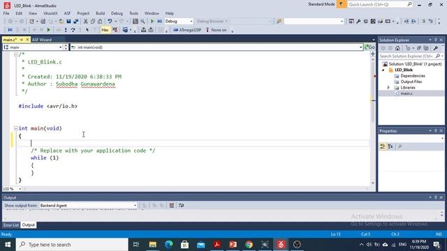 Creating a C Project in Atmel Studio 7 смотреть онлайн