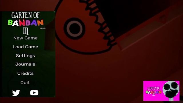 Garten of Banban 3 Main menu | Fanmade animation смотреть онлайн