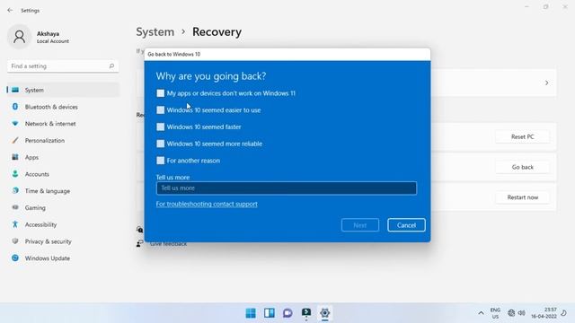 How To Go Back To WINDOWS 10 From WINDOWS 11 | Downgrade WINDOWS 11 to 10 смотреть онлайн