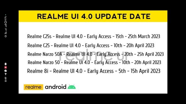 Realme UI 4.0 Android 13 update Date | New Batch Update March - April 2023 | Realme New Update Date смотреть онлайн