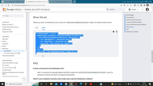 Android | AdMob rewarded video Ads for Android Studio #androidkotlin #admobs #android смотреть онлайн
