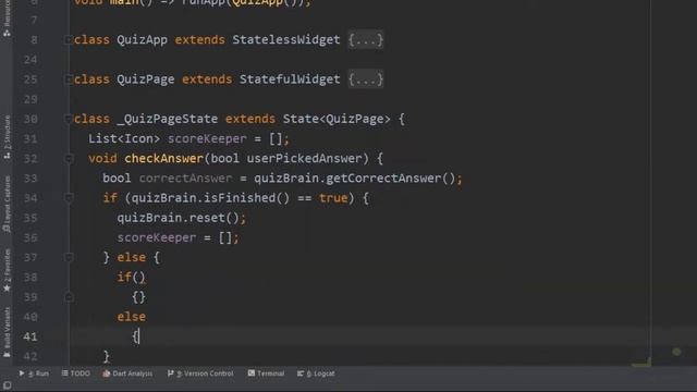 flutter tutorial android studio || Complete Check Answer function || Lec # 52 || Part 11 смотреть онлайн