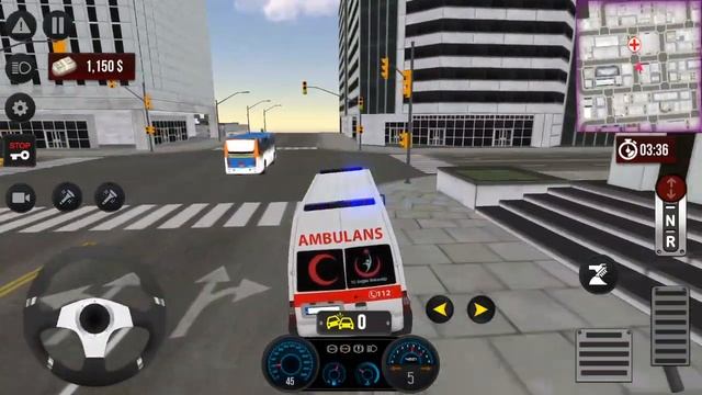 TR Ambulans Simulasyon Oyunu #50 Direksiyonlu ambulans oyunu Android Gameplay смотреть онлайн