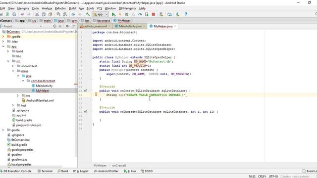 1- Création de la base de données | Création d'une application Android utilisant SQLite смотреть онлайн