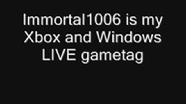 My XBOX and Windows LIVE gamertag смотреть онлайн