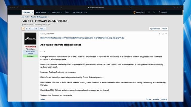 Axe-Fx III - Firmware 23.05 Has Been Released! смотреть онлайн