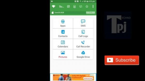 How to use super backup and restore app