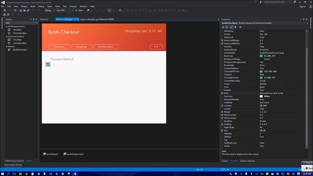 Modern Credit-card Checkout With Bunifu UI 1.5.3 - WinForms - C# , VB.net Visual Studio смотреть онлайн
