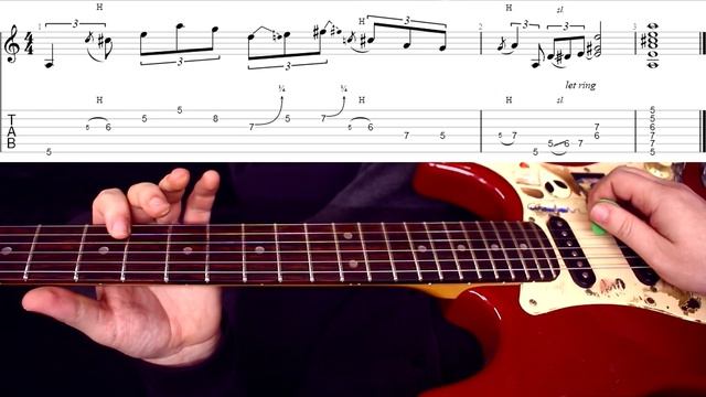 Texas Блюз. Несложный Lick Разворот в Ля мажоре. Разбор. смотреть онлайн