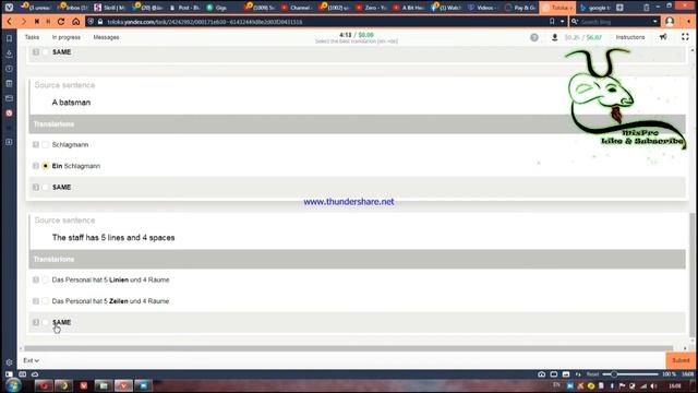 Select the best translation [en-de] | $0.10 Per task | Toloka Yandex Latest Task смотреть онлайн