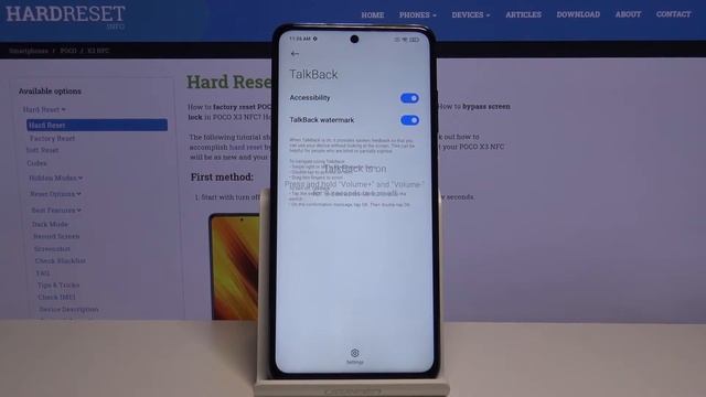 How to Activate Talkback in POCO X3 – Enable Screen Reader смотреть онлайн