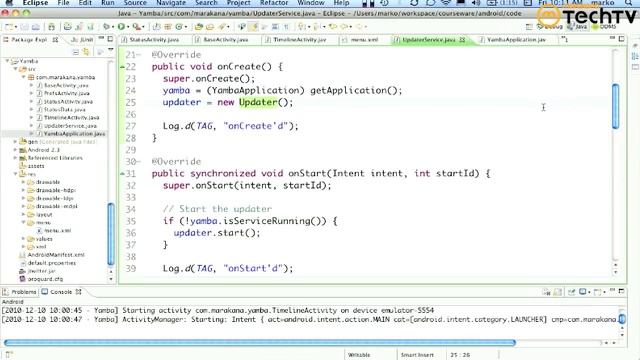 Tutorial: Android Application Development - BaseActivity смотреть онлайн